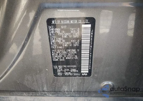 2017 Infiniti Qx80 z USA, uszkodzony, nr VIN JN8AZ2NE1H9159289